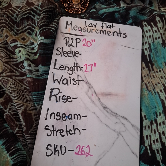 Zac and Rachel Beaded Patterned Top Size Small - Picture 9 of 9